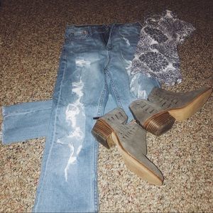 Aero distressed jeans!